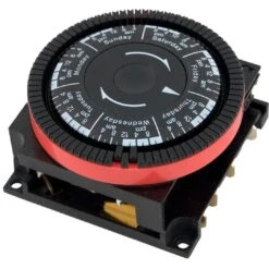 Diehl - 7-Day Spa Timer, SPST 120V, 4-Term Gray Panel Mount