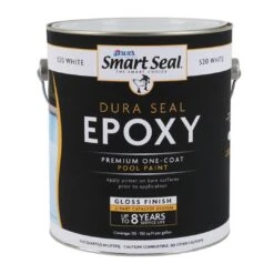 Smart Seal - Dura Seal Epoxy Pool Paint, 1 Gallon, White