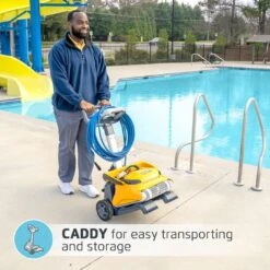 Dolphin - Wave 60 Commercial Robotic Pool Cleaner With Caddy -Hayward Shop Wave 60 Commercial Robotic Pool Cleaner with Caddy 2